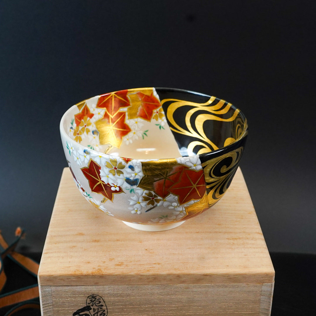 宮川香雲 滝谷 茶碗