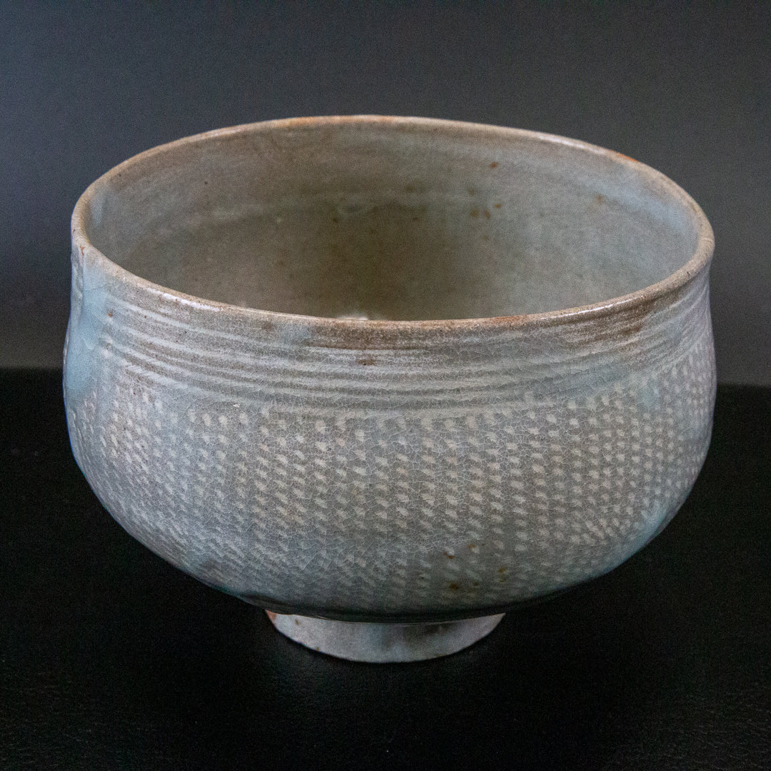 大和松雁 松緑窯 萩焼 三島手茶碗