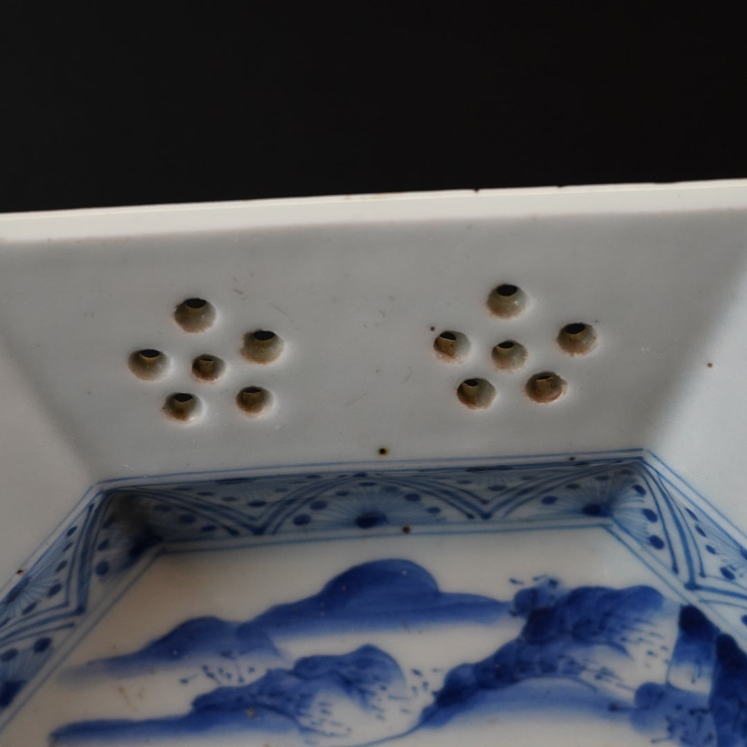 古伊万里 染付八角皿