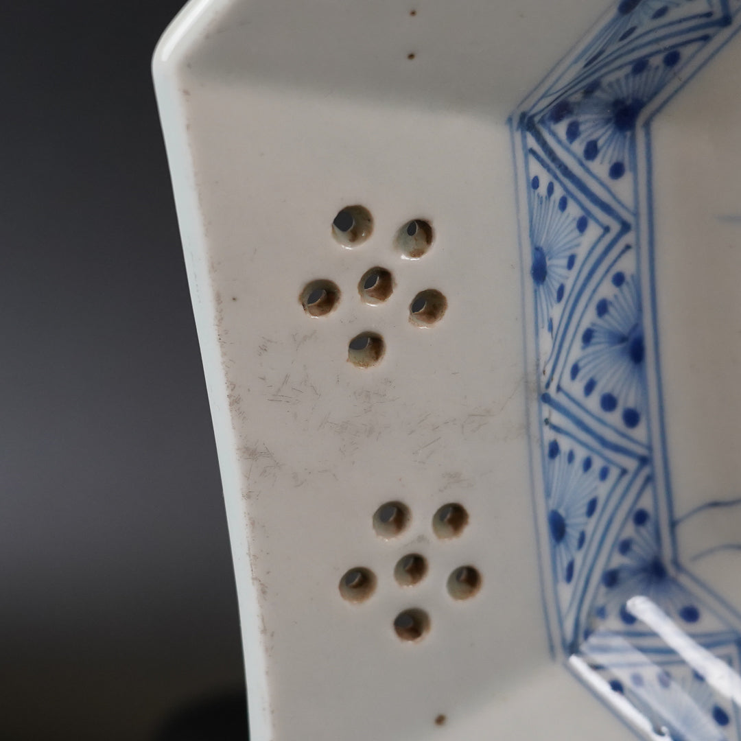 古伊万里 染付八角皿
