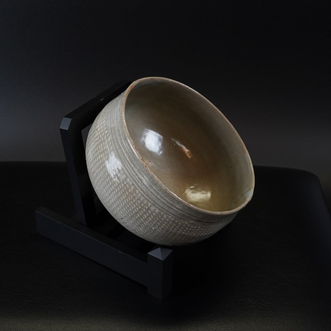 大和松雁 松緑窯 萩焼 三島手茶碗