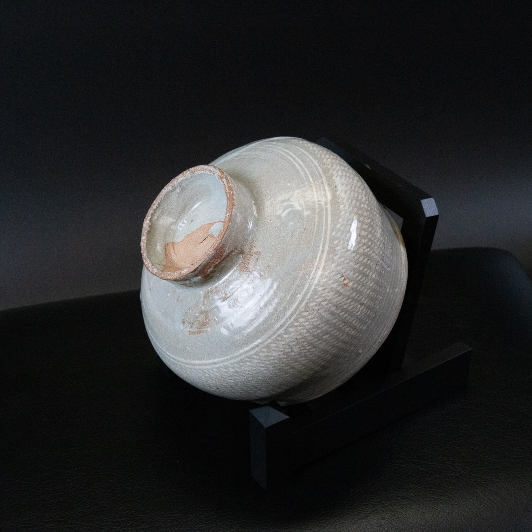 大和松雁 松緑窯 萩焼 三島手茶碗