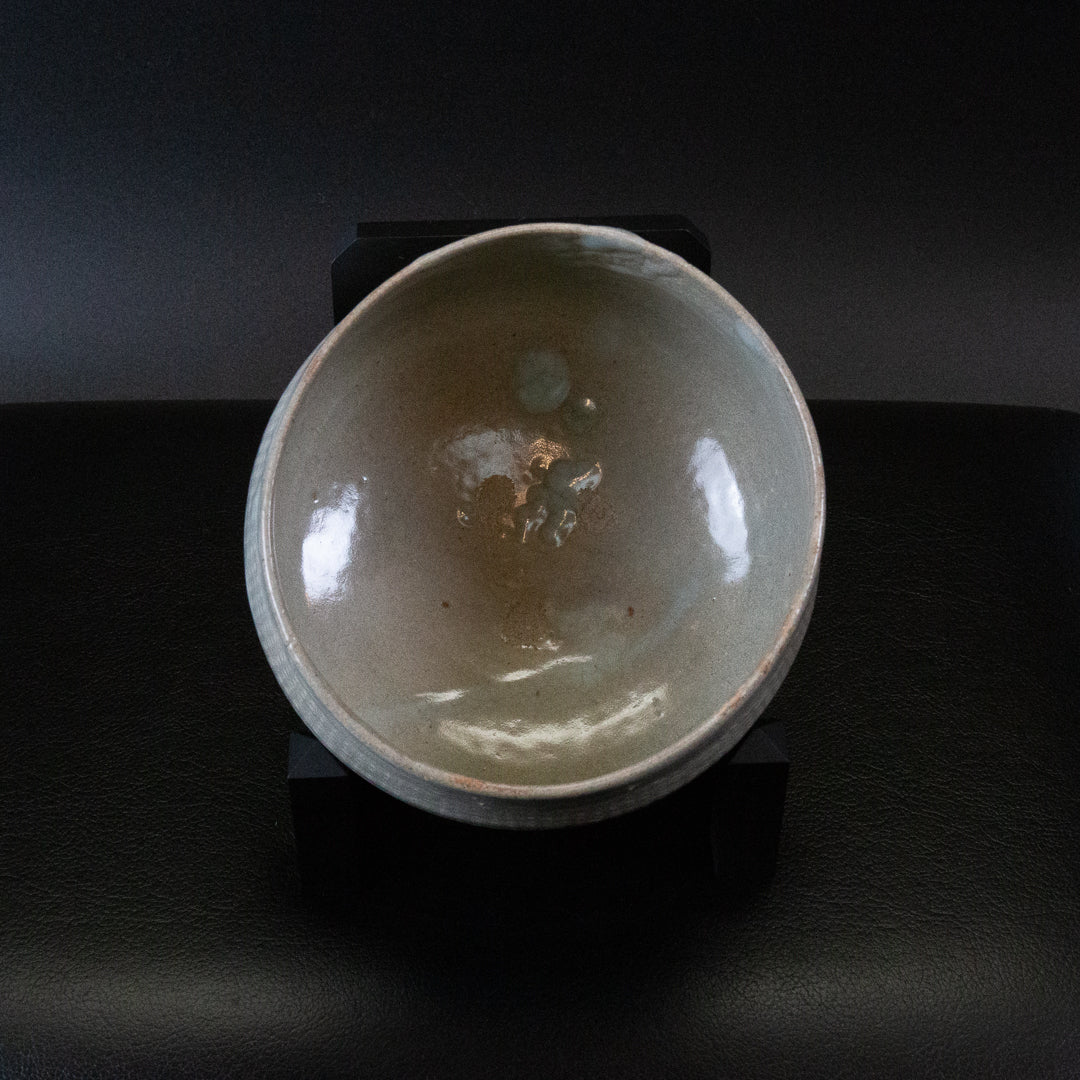 大和松雁 松緑窯 萩焼 三島手茶碗