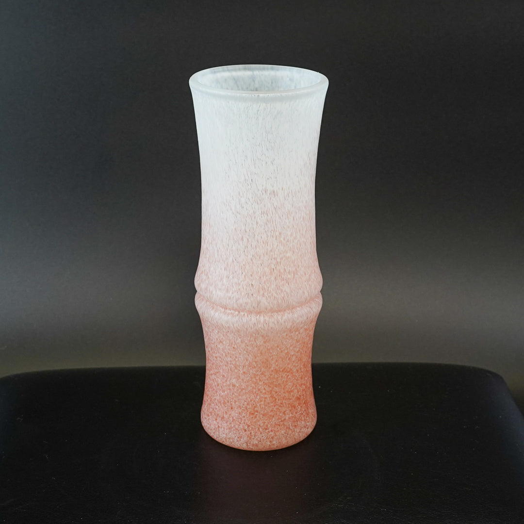岩田久利 竹型硝子花生「一節」