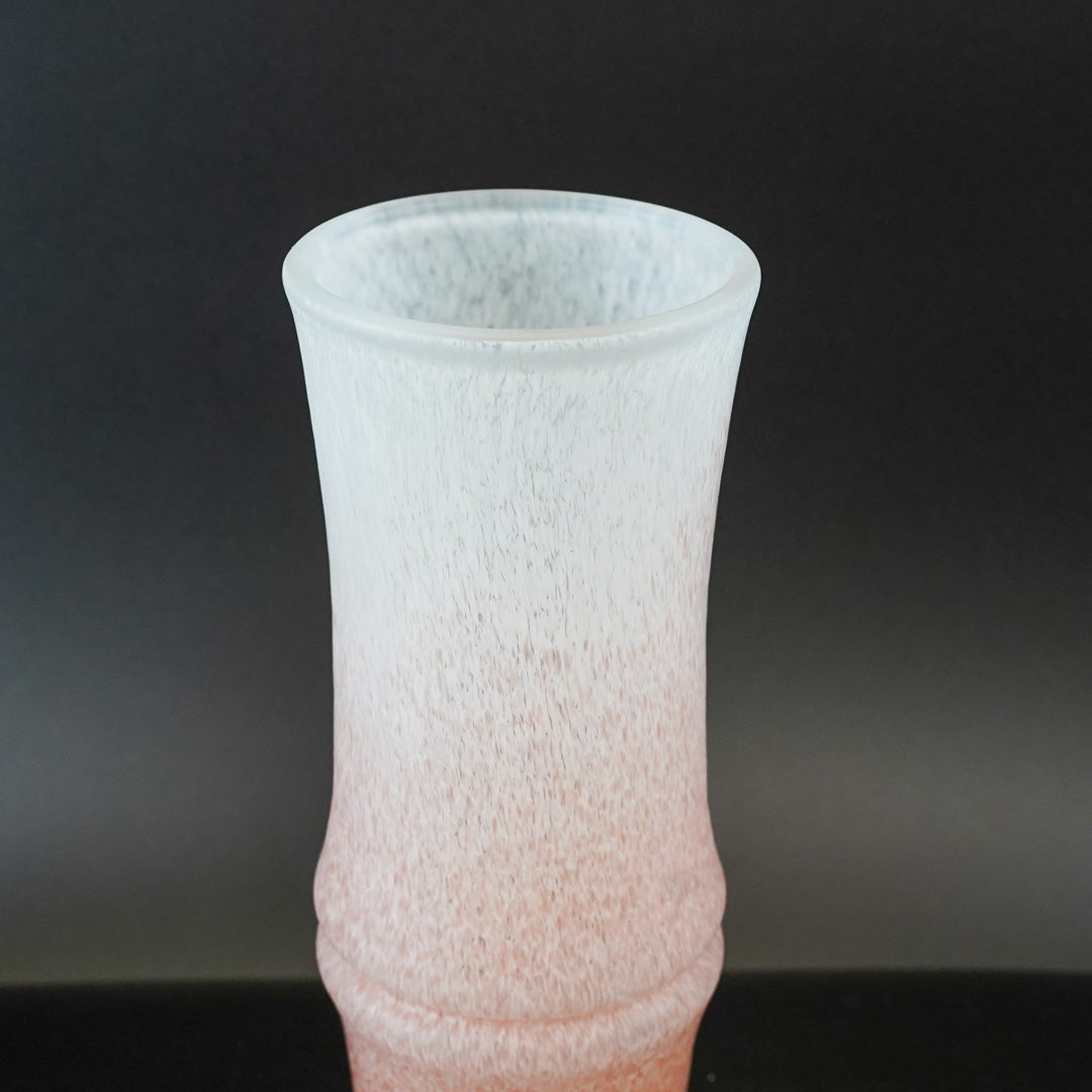 岩田久利 竹型硝子花生「一節」