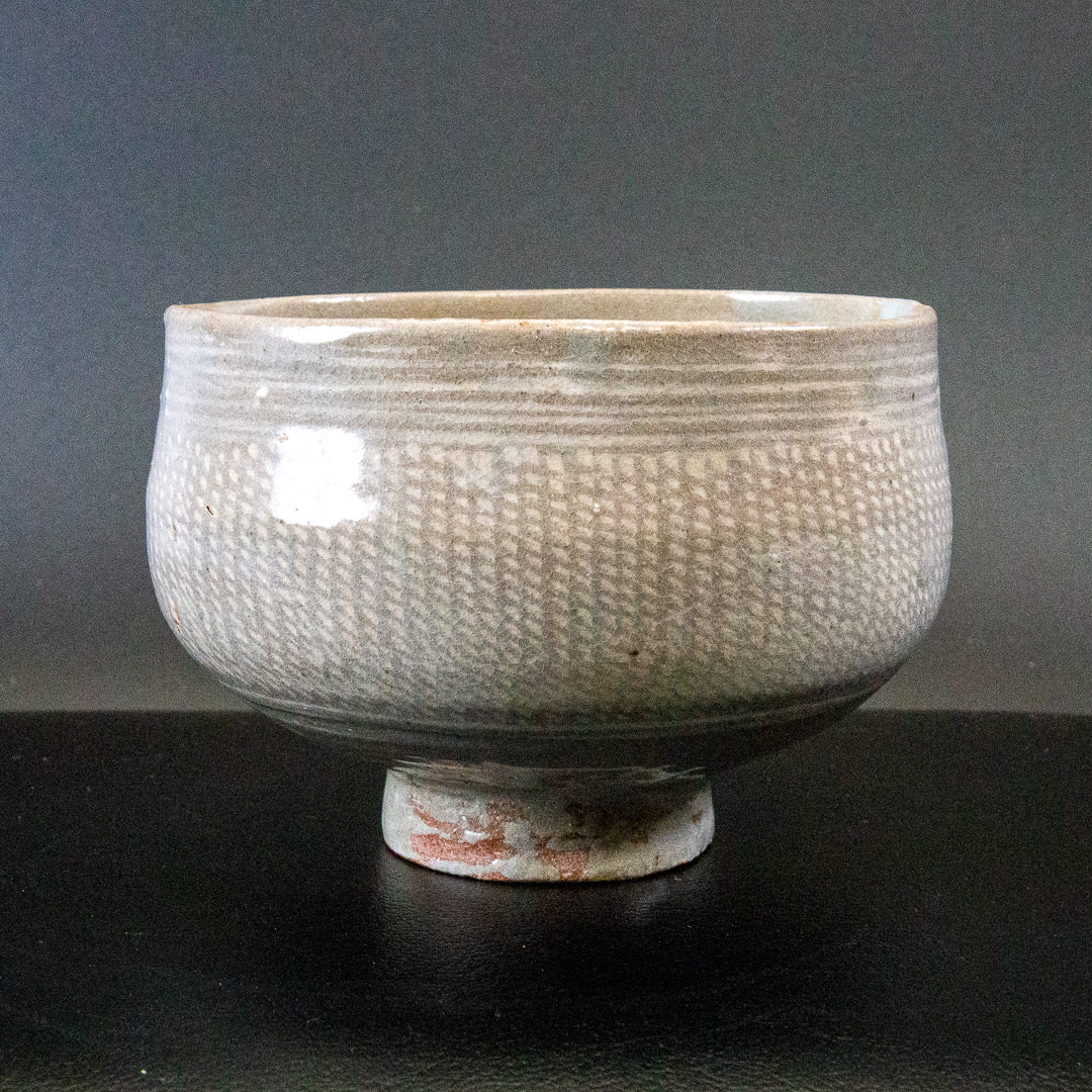 大和松雁 松緑窯 萩焼 三島手茶碗