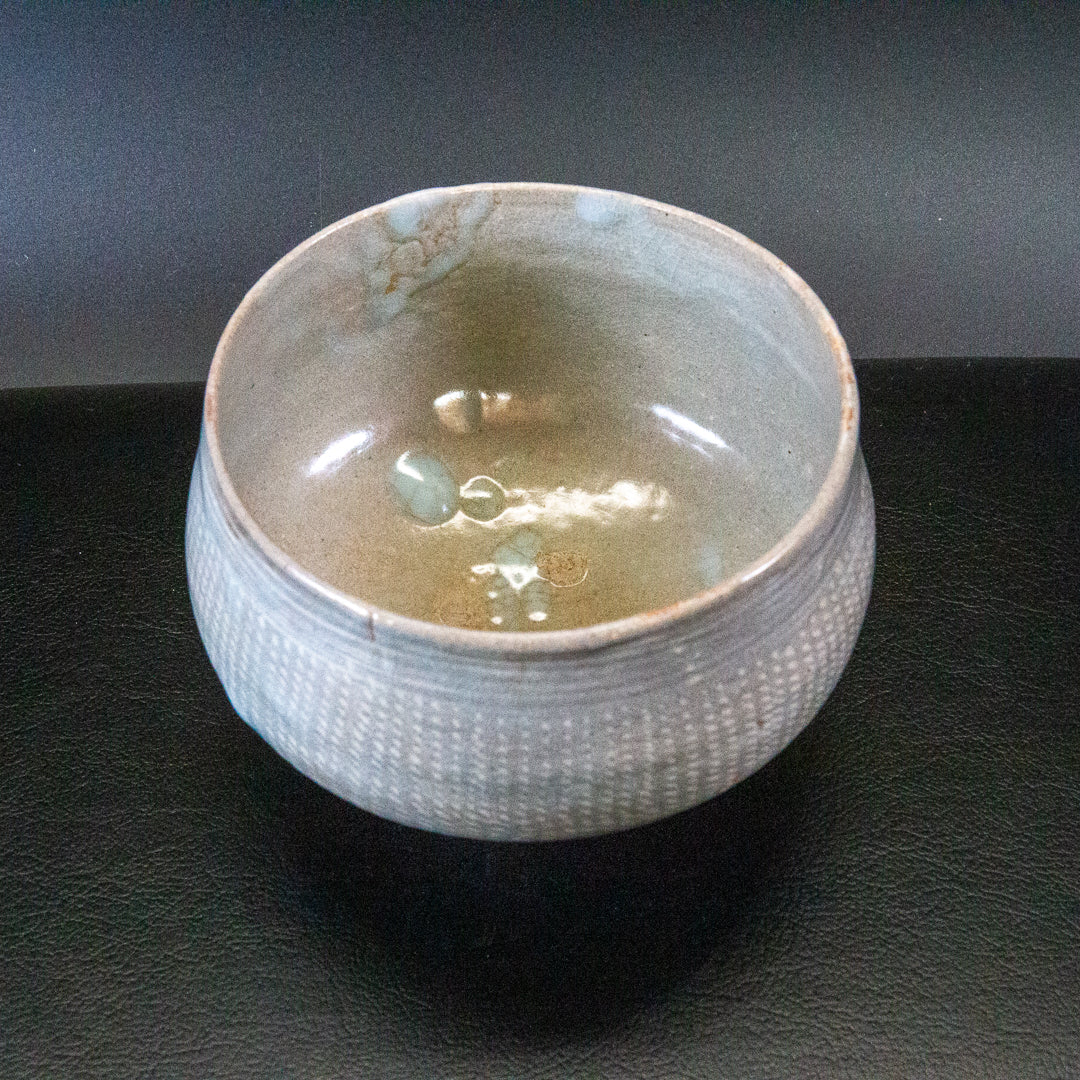 大和松雁 松緑窯 萩焼 三島手茶碗