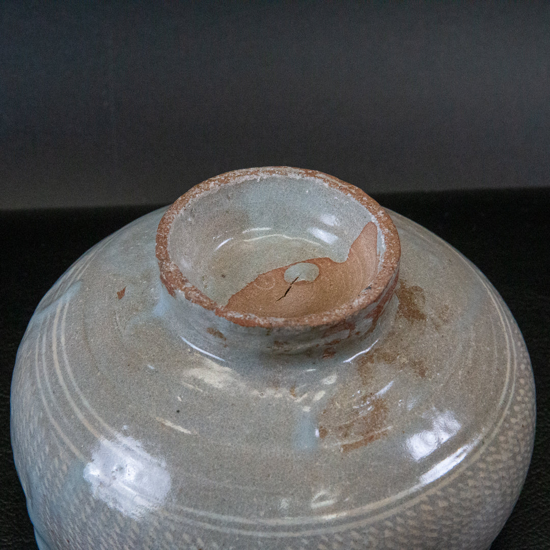 大和松雁 松緑窯 萩焼 三島手茶碗