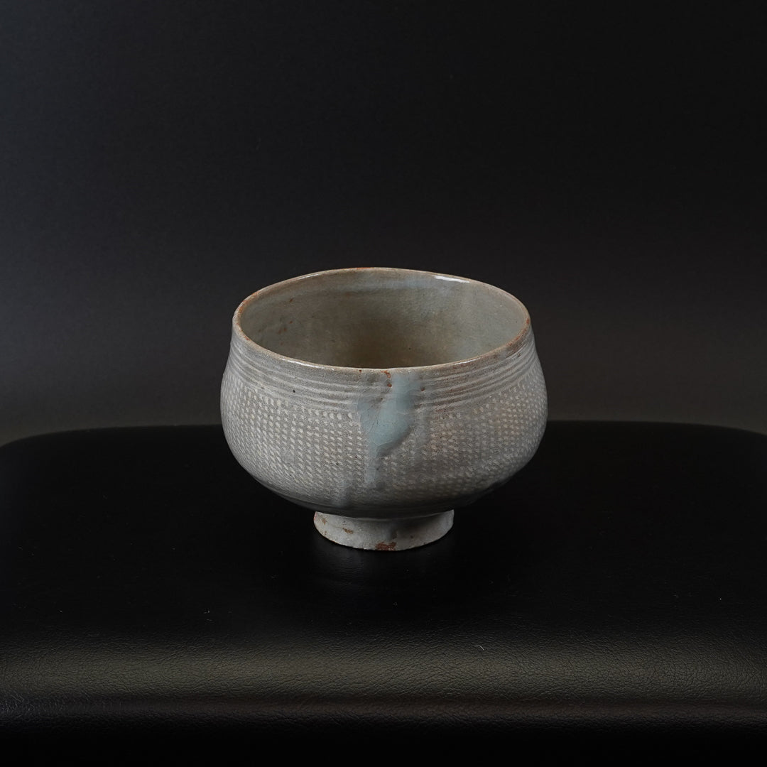 大和松雁 松緑窯 萩焼 三島手茶碗