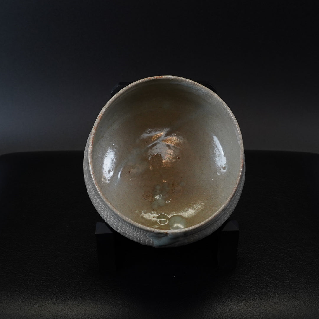 大和松雁 松緑窯 萩焼 三島手茶碗