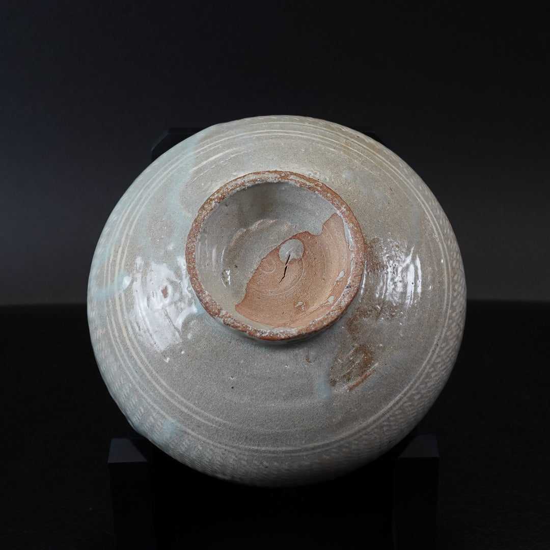 大和松雁 松緑窯 萩焼 三島手茶碗