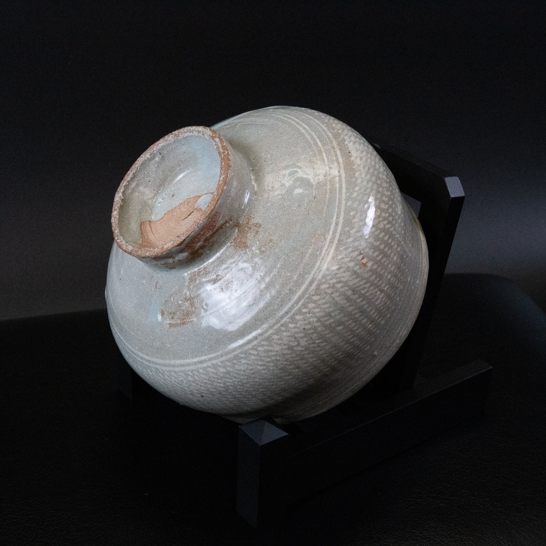 大和松雁 松緑窯 萩焼 三島手茶碗