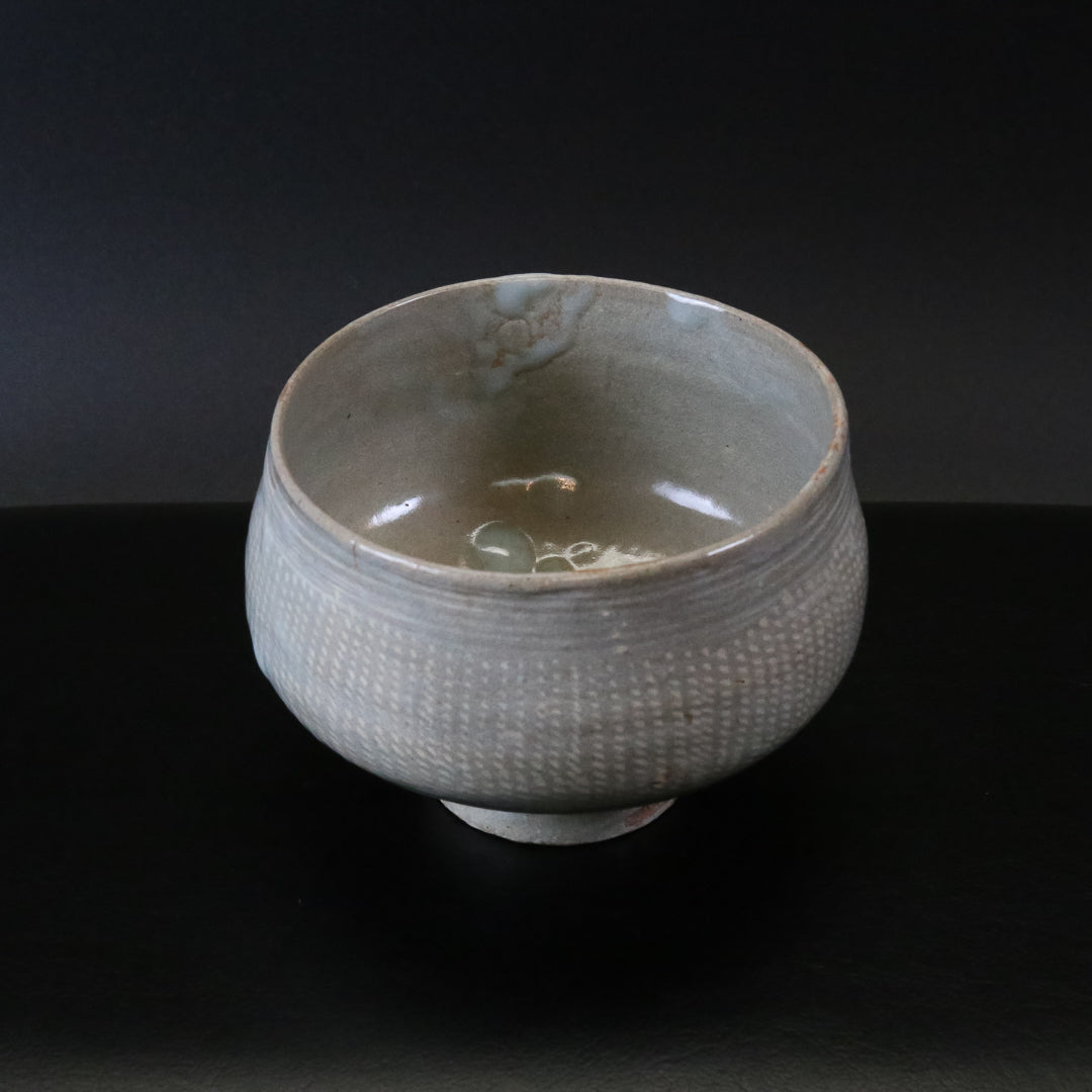 大和松雁 松緑窯 萩焼 三島手茶碗
